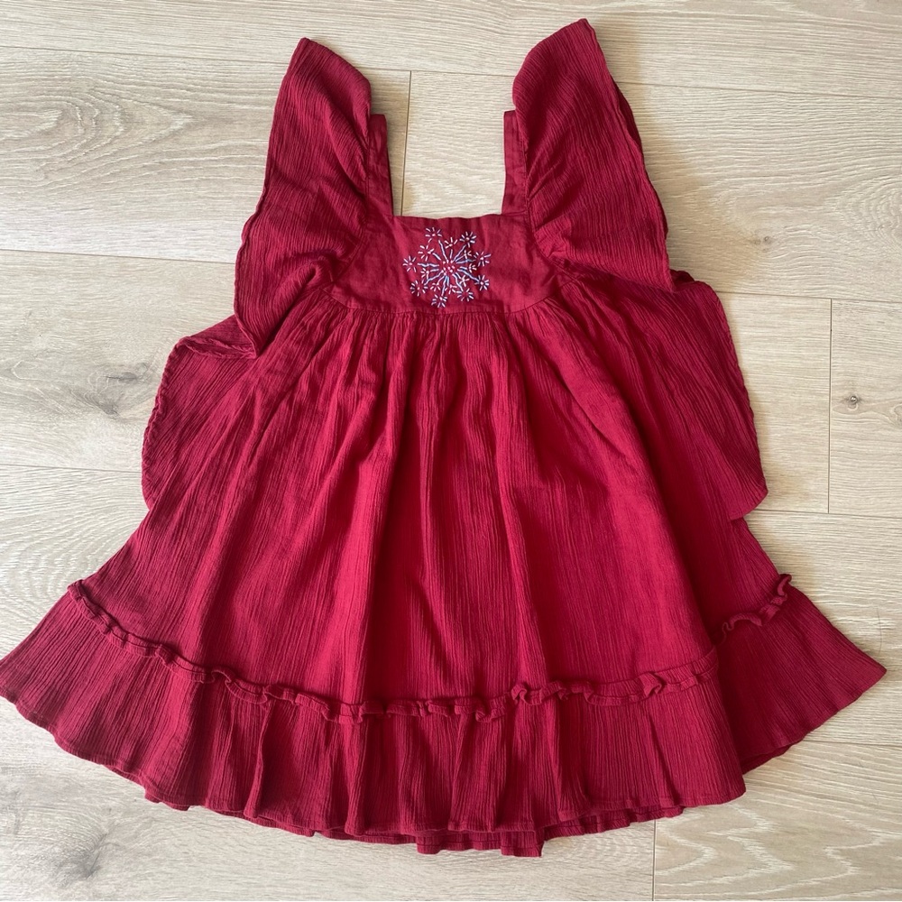 WDW Well Dressed Wolf Ana Red Firecracker
Embroidered Flutter Dress 7